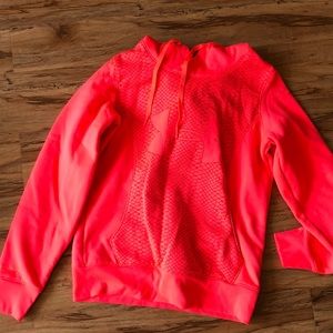Under Armour highlighter pink Coldgear hoodie - size small